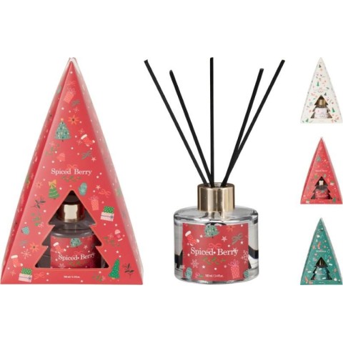 DIFFUSORE SCATOLA NATALE 3 COLORI 100ML.